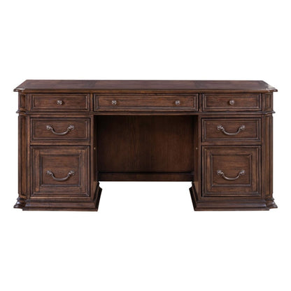 Provence Park - Jr Executive Credenza - Chateau Brown Credenzas by Liberty Furniture - Walls Furniture & Mattress