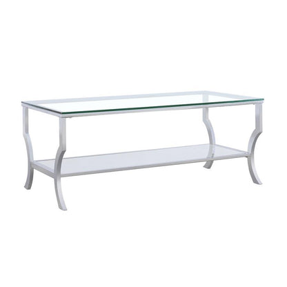 Saide - Rectangular Glass Top Table End Tables by CoasterEssence - Walls Furniture & Mattress