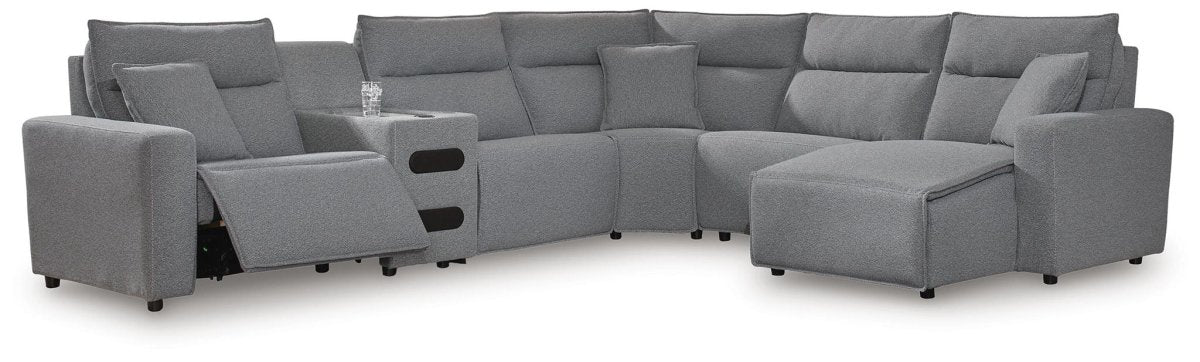 Modmax II - Reclining Sectional - Salt And Pepper Reclining Sectionals by Signature Design by Ashley® - Walls Furniture & Mattress