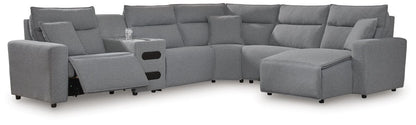 Modmax II - Reclining Sectional - Salt And Pepper Reclining Sectionals by Signature Design by Ashley® - Walls Furniture & Mattress