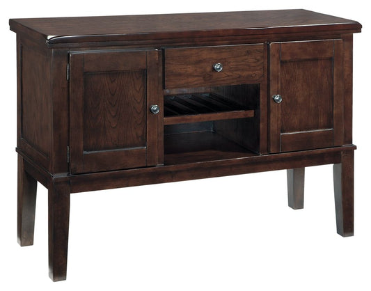 Haddigan - Dark Brown - Dining Room Server Servers by Signature Design by Ashley® - Walls Furniture & Mattress