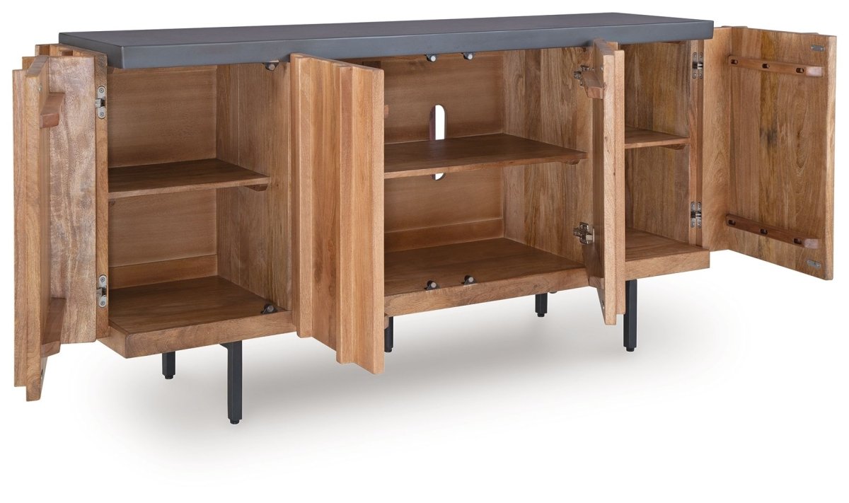 Quintavious - Brown / Charcoal - Accent Cabinet Accent Cabinets by Signature Design by Ashley® - Walls Furniture & Mattress