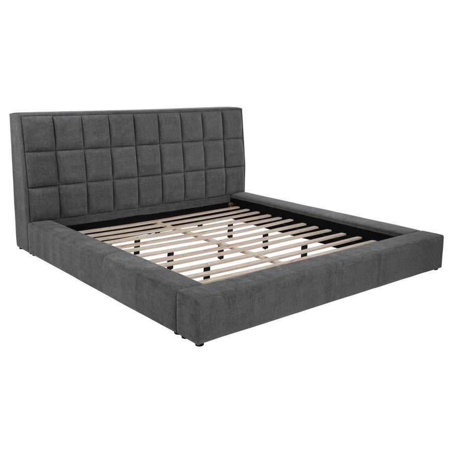 Dreux - Upholstered Panel Platform Bed Upholstered Beds by Coaster Fine Furniture - Walls Furniture & Mattress