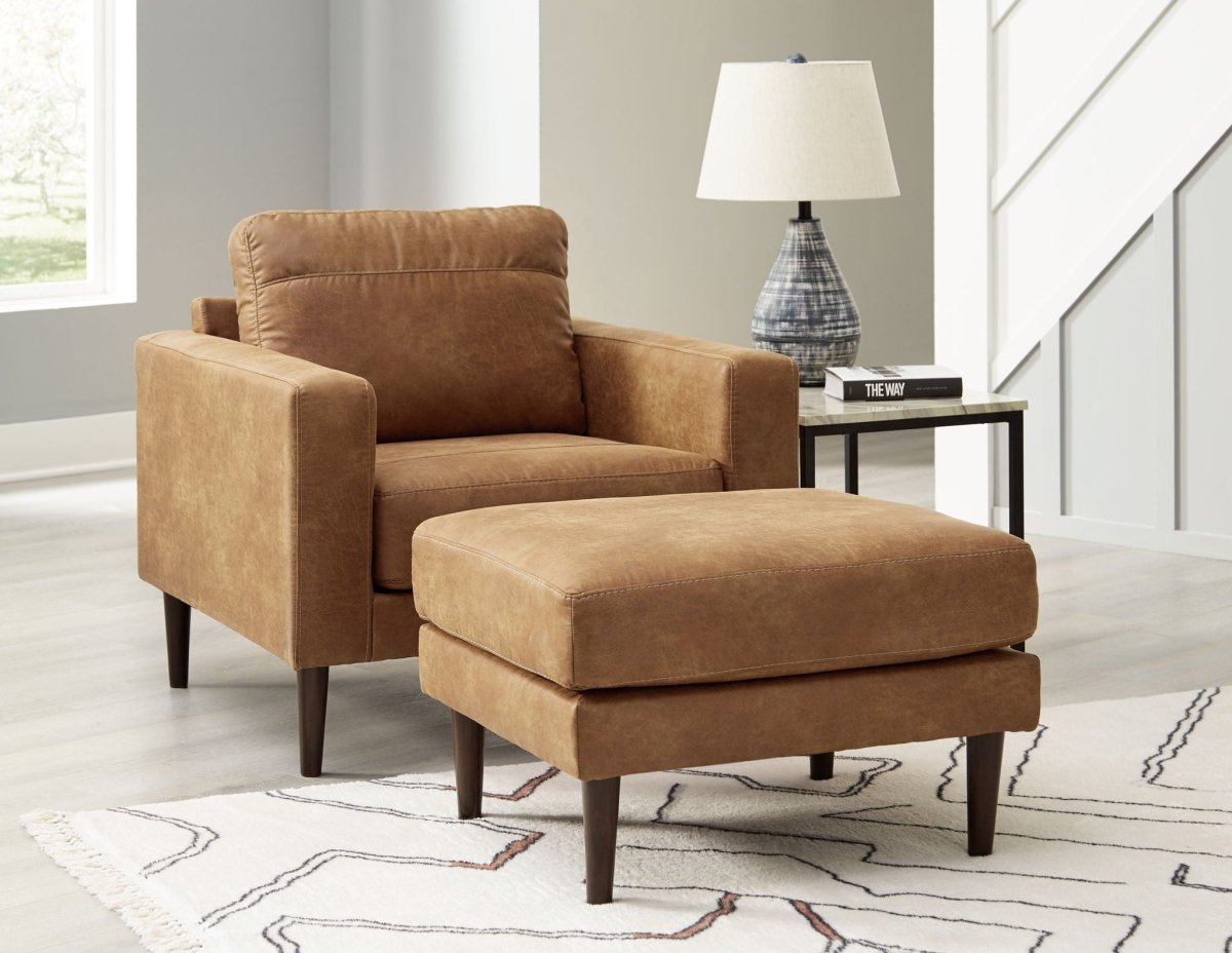 Telora - Living Room Set Stationary Chair & Ottoman by Signature Design by Ashley® - Walls Furniture & Mattress