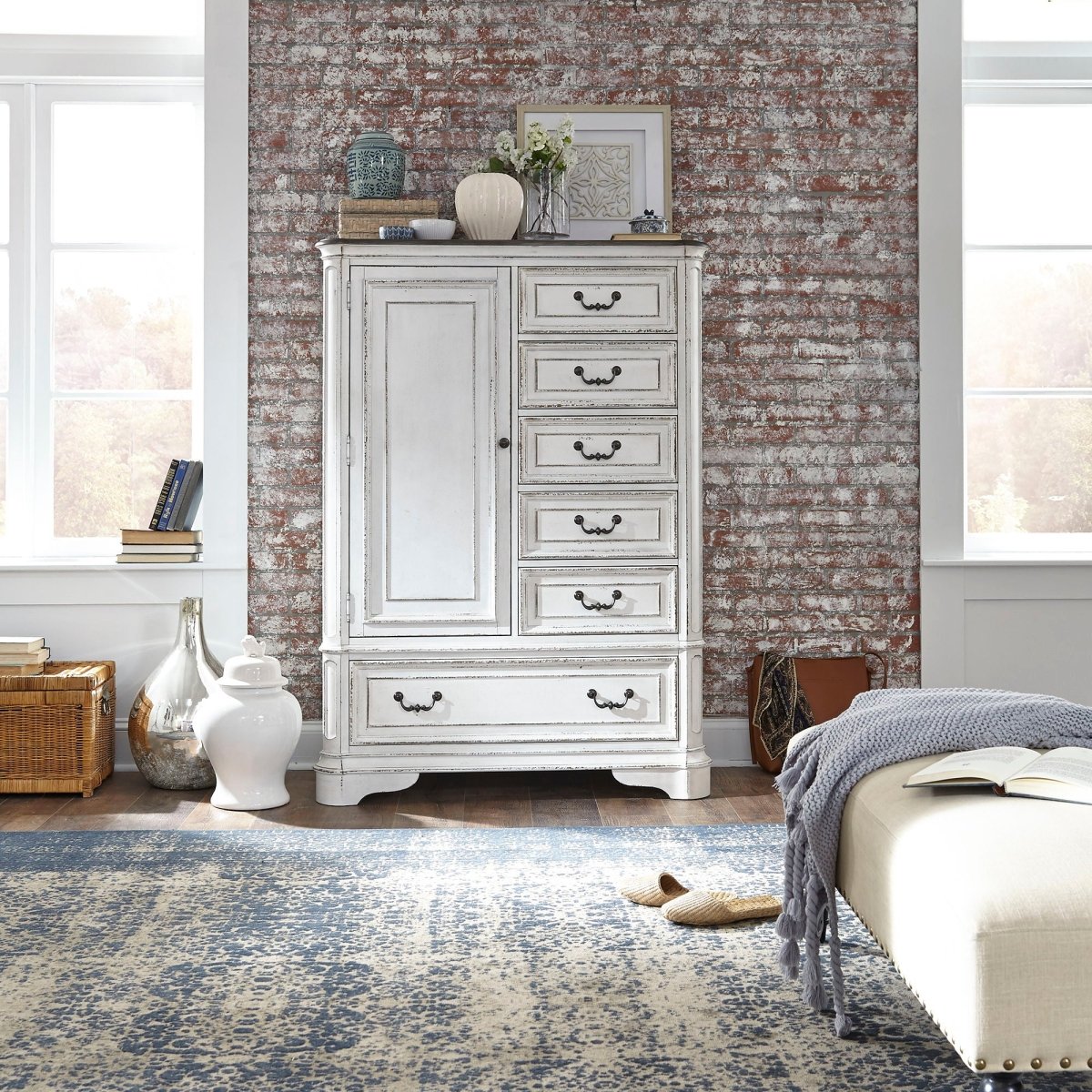 Magnolia Manor - Master Chest - White Accent Chests by Liberty Furniture - Walls Furniture & Mattress