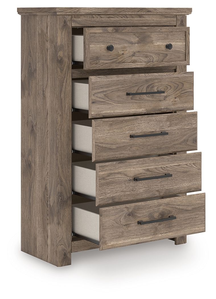 Rusticott - Brown - Five Drawer Chest Accent Chests by Signature Design by Ashley® - Walls Furniture & Mattress