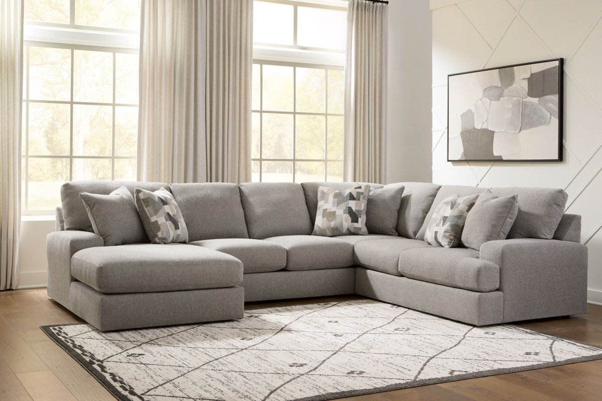 Lindon - Sectional Stationary Sectionals by Benchcraft® - Walls Furniture & Mattress