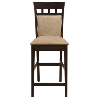 Gabriel - Closed Back Counter Chair (Set of 2) - Cappuccino Stool Sets by CoasterEveryday - Walls Furniture & Mattress