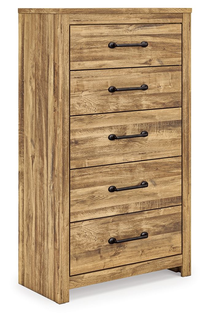 Maystonna - Five Drawer Chest - Brown Accent Chests by Signature Design by Ashley® - Walls Furniture & Mattress