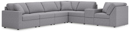 Modmax - Sectional - Granite Stationary Sectionals by Signature Design by Ashley® - Walls Furniture & Mattress