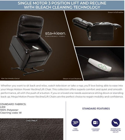 TRIO PICCOLO Sta-Kleen Performance Fabric Lift Chair