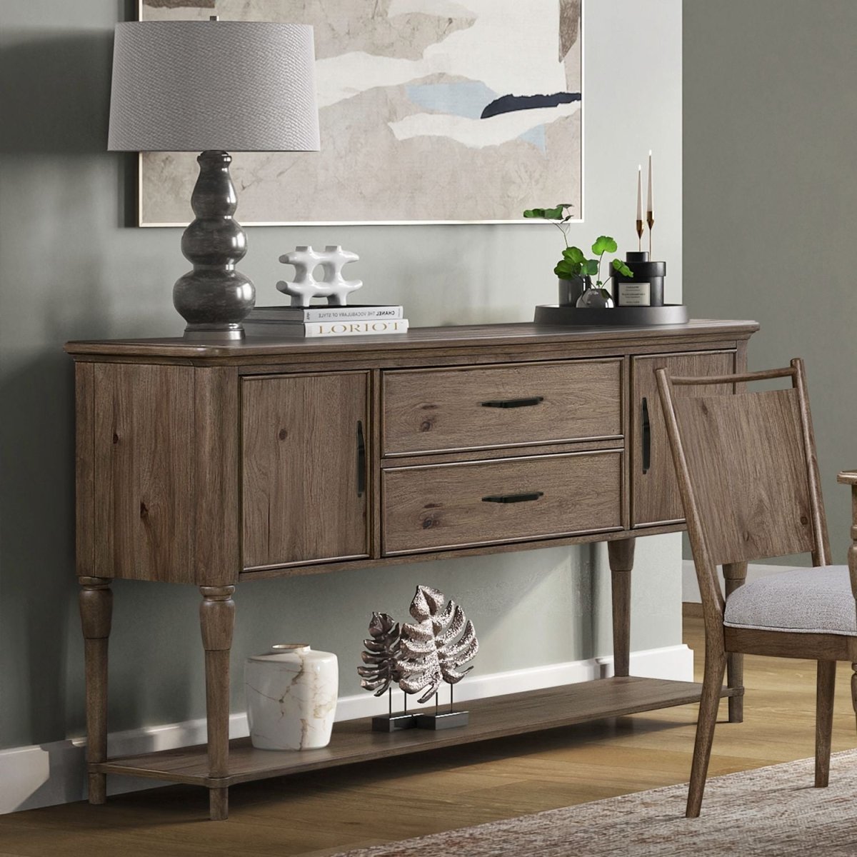 Hickory Grove - Sideboard - Brown Sideboards by Liberty Furniture - Walls Furniture & Mattress