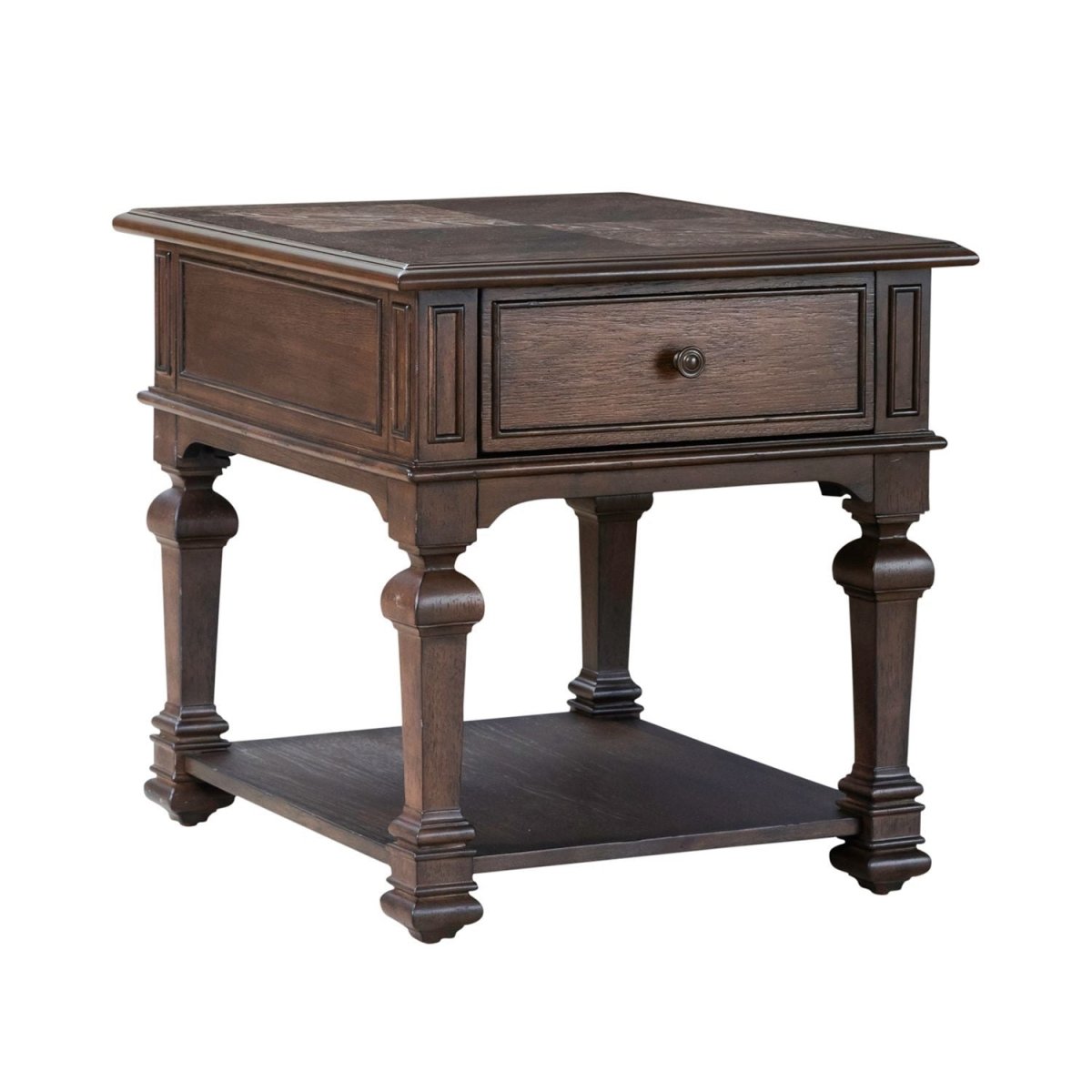 Provence Park - Drawer End Table - Brown End Tables by Liberty Furniture - Walls Furniture & Mattress