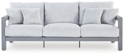 Hurley Park - Sofa With Cushion - Gray Sofas by Signature Design by Ashley® - Walls Furniture & Mattress