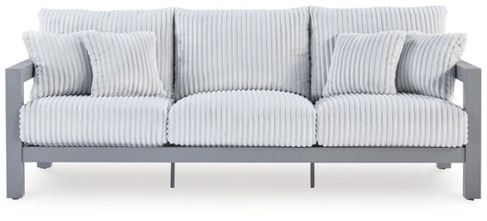 Hurley Park - Sofa With Cushion - Gray Sofas by Signature Design by Ashley® - Walls Furniture & Mattress
