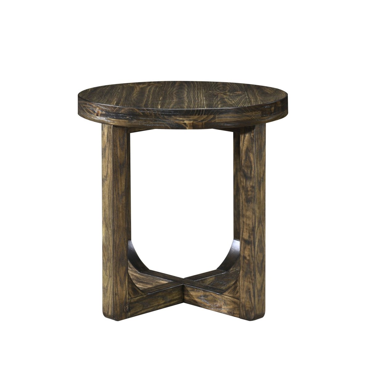Kerby - Round End Table - Dark Brown End Tables by New Classic - Walls Furniture & Mattress