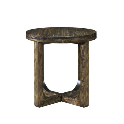 Kerby - Round End Table - Dark Brown End Tables by New Classic - Walls Furniture & Mattress