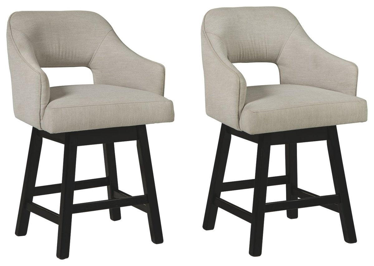 Tallenger - Upholstered Swivel Barstool (Set of 2) Stool Sets by Signature Design by Ashley® - Walls Furniture & Mattress