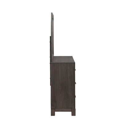 Modern Edge - Dresser & Mirror - Brown Dresser & Mirror by Liberty Furniture - Walls Furniture & Mattress
