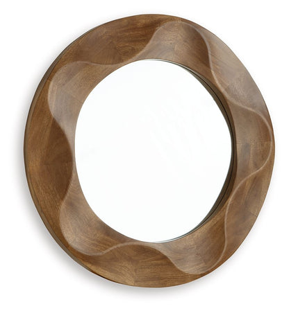 Aajon - Brown - Accent Mirror Accent Mirrors by Signature Design by Ashley® - Walls Furniture & Mattress