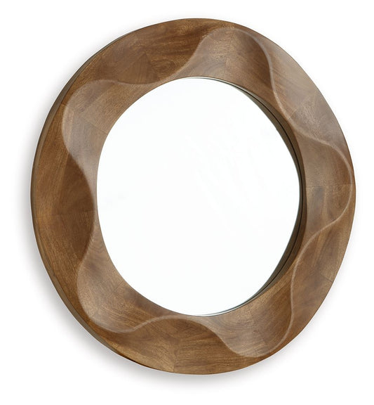 Aajon - Brown - Accent Mirror Accent Mirrors by Signature Design by Ashley® - Walls Furniture & Mattress