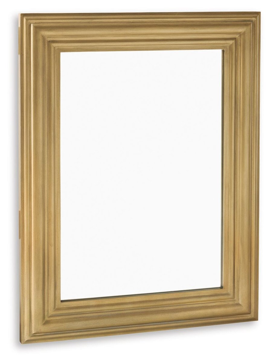 Keneriah - Accent Mirror - Gold Finish Accent Mirrors by Signature Design by Ashley® - Walls Furniture & Mattress