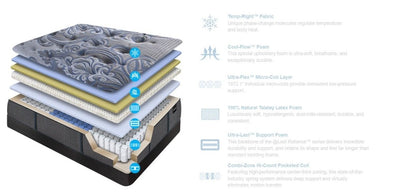 Haleakula Ultra Firm Queen Mattress Hybrid Mattresses by @Last - Walls Furniture & Mattress