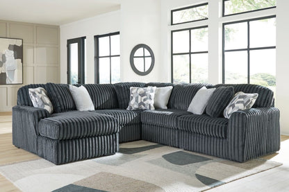 Midnight - Madness - Sectional Stationary Sectionals by Signature Design by Ashley® - Walls Furniture & Mattress