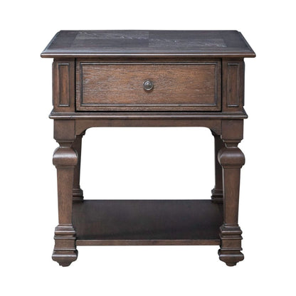 Provence Park - Drawer End Table - Brown End Tables by Liberty Furniture - Walls Furniture & Mattress
