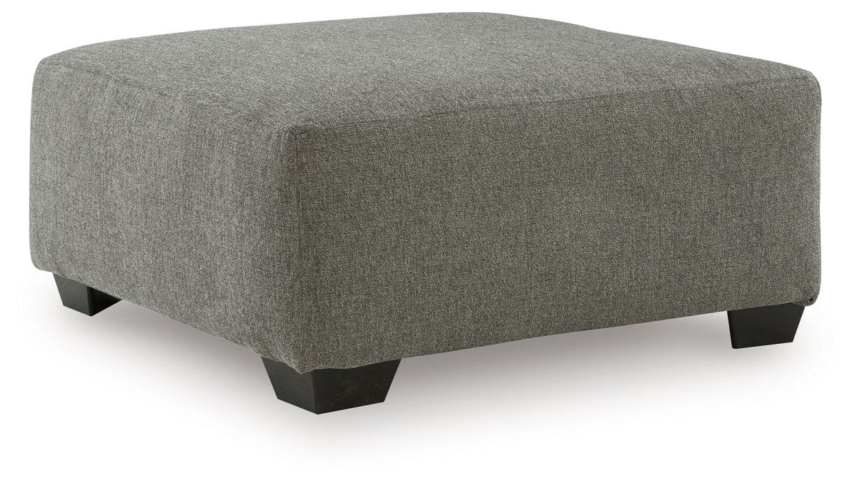 Clarington - 2 Pc. - 3-Piece Sectional And Oversized Ottoman - Greystone 2 Piece Living Room Sets by Signature Design by Ashley® - Walls Furniture & Mattress
