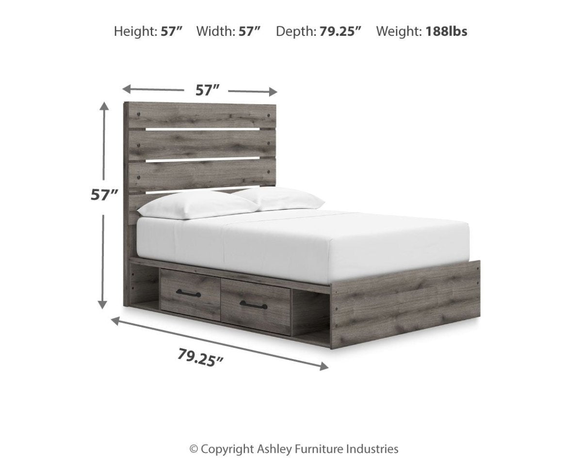 Graystorm - Panel Storage Bed Storage Beds by Signature Design by Ashley® - Walls Furniture & Mattress