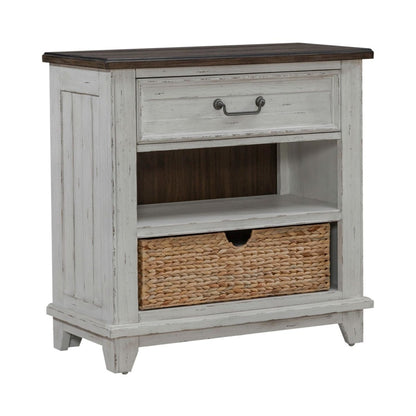 River Place - Bedside Chest With Charging Station - White Bedside Chests by Liberty Furniture - Walls Furniture & Mattress