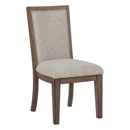 Augusta - Upholstered Side Chair (Set of 2) - Rustic Brown Chair Sets by New Classic - Walls Furniture & Mattress