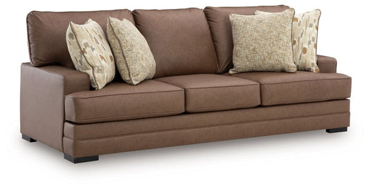 VillaCourt - Caramel - Sofa Stationary Sofas by Benchcraft® - Walls Furniture & Mattress