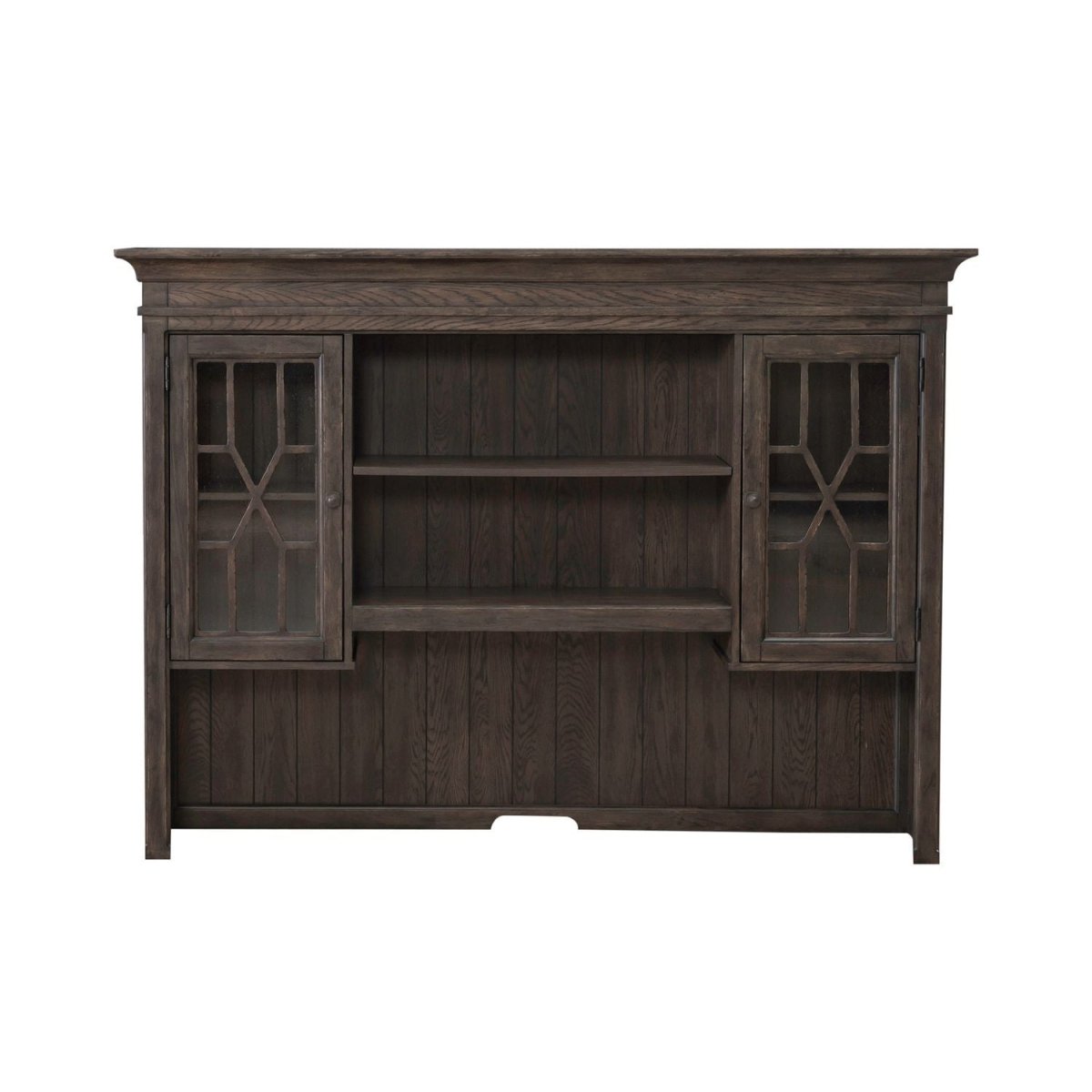 Paradise Valley - Executive Credenza Hutch - Saddle Brown Hutches by Liberty Furniture - Walls Furniture & Mattress