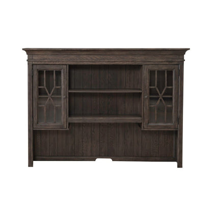 Paradise Valley - Executive Credenza Hutch - Saddle Brown Hutches by Liberty Furniture - Walls Furniture & Mattress