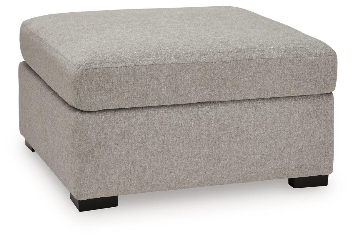 ModMax Luxe - Oversized Accent Ottoman - Flint Accent Ottomans by Benchcraft® - Walls Furniture & Mattress