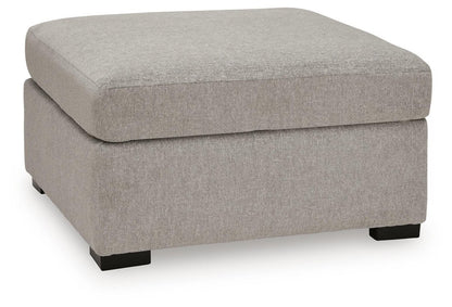 ModMax Luxe - Oversized Accent Ottoman - Flint Accent Ottomans by Benchcraft® - Walls Furniture & Mattress