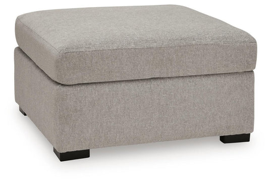 ModMax Luxe - Oversized Accent Ottoman - Flint Accent Ottomans by Benchcraft® - Walls Furniture & Mattress