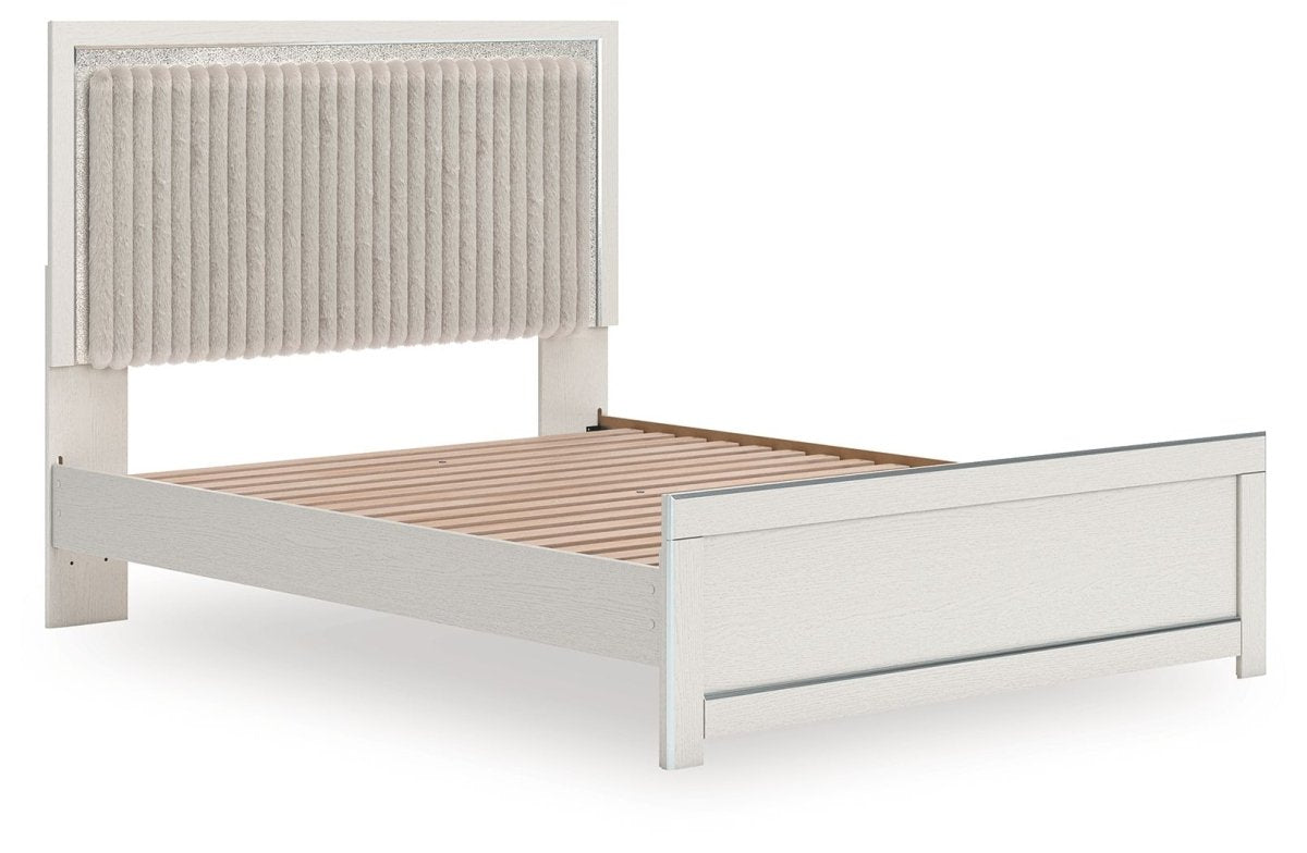 Zuraleus - Upholstered Panel Platform Bed With Roll Slats Panel Beds by Signature Design by Ashley® - Walls Furniture & Mattress