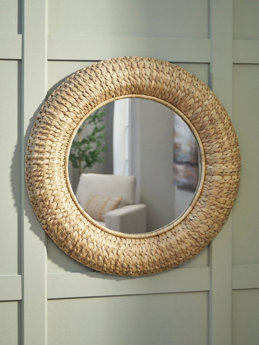 Briggsburg - Natural - Accent Mirror Accent Mirrors by Signature Design by Ashley® - Walls Furniture & Mattress