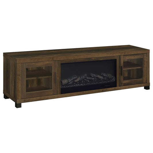Havering - 71" TV Stand Fireplace Media Console - Dark Pine Fireplace TV Stands by Coaster Fine Furniture - Walls Furniture & Mattress