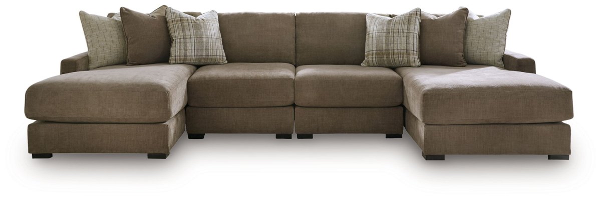 Camellia - Court - Sectional Stationary Sectionals by Benchcraft® - Walls Furniture & Mattress