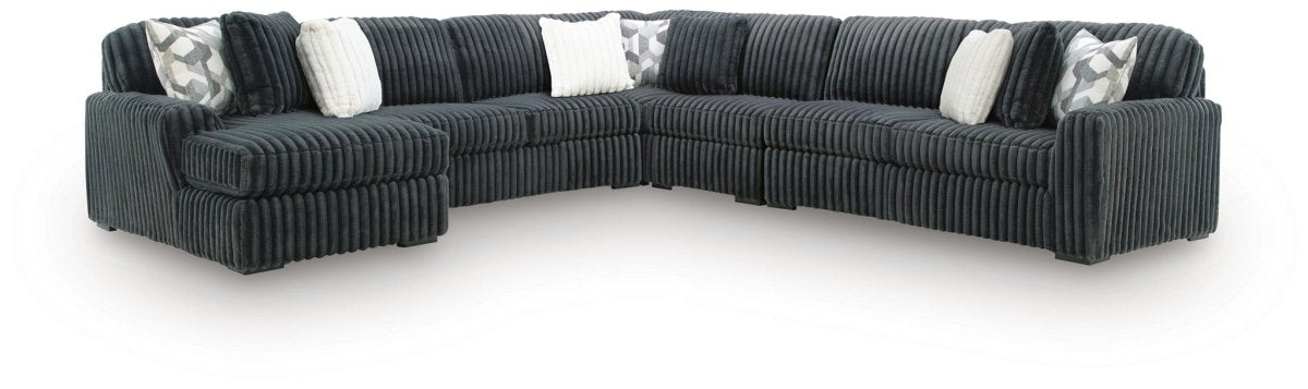 Midnight - Madness - Sectional Stationary Sectionals by Signature Design by Ashley® - Walls Furniture & Mattress