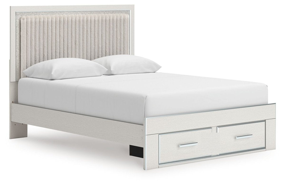 Zuraleus - Upholstered Panel Platform Storage Bed Storage Beds by Signature Design by Ashley® - Walls Furniture & Mattress