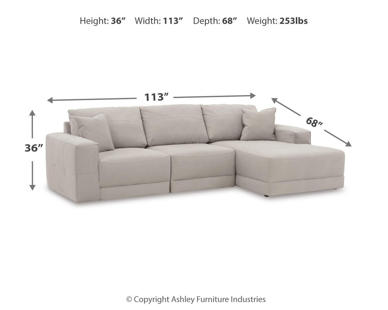 Next-Gen Gaucho - Sectional Stationary Sectionals by Benchcraft® - Walls Furniture & Mattress
