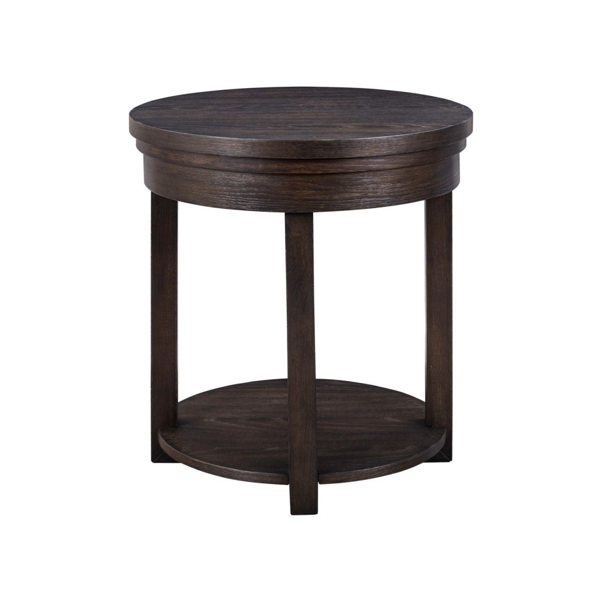 Weston - Round End Table - Brown End Tables by Liberty Furniture - Walls Furniture & Mattress