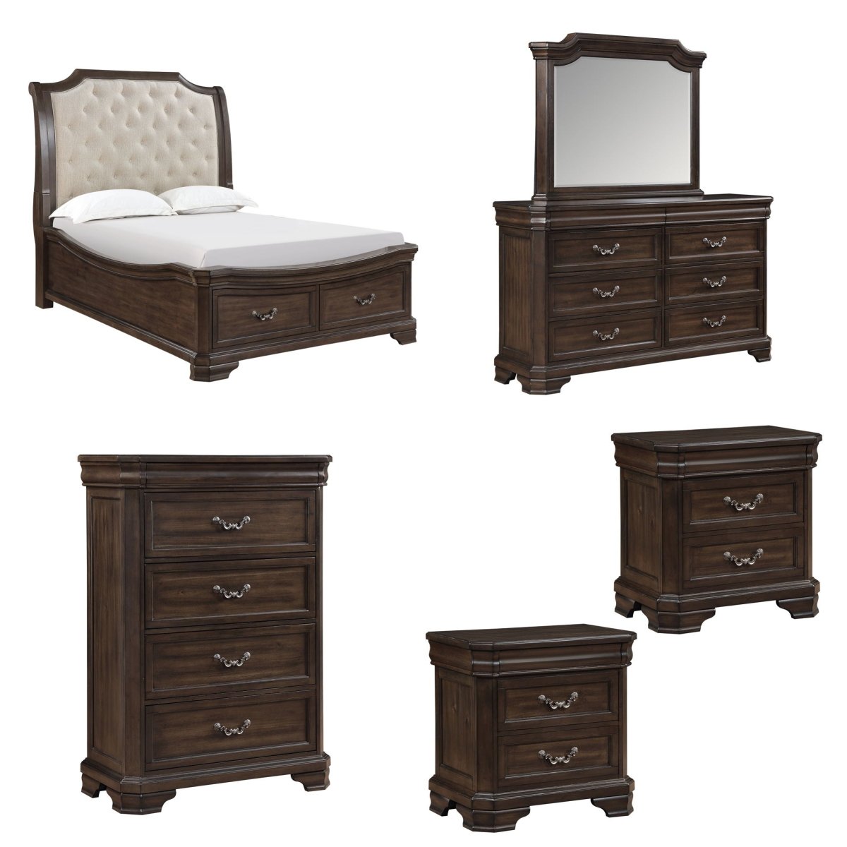 Lyndhurst - Bedroom Set 4 Piece Bedroom Sets by New Classic - Walls Furniture & Mattress