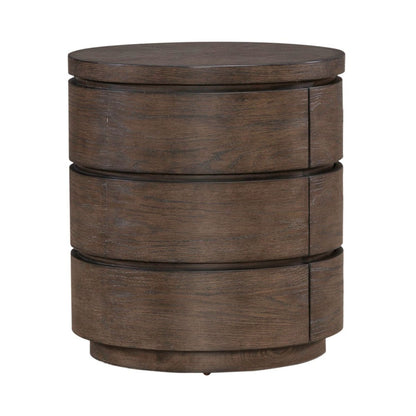 Cascade Falls - Round End Table - Satin Espresso End Tables by Liberty Furniture - Walls Furniture & Mattress
