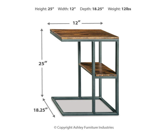 Forestmin - Accent Table - Natural / Black Accent Tables by Signature Design by Ashley® - Walls Furniture & Mattress